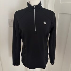 Zero Restriction Womens M Black 1/4 Zip Golf Pullover Stretch Performance Top*X7